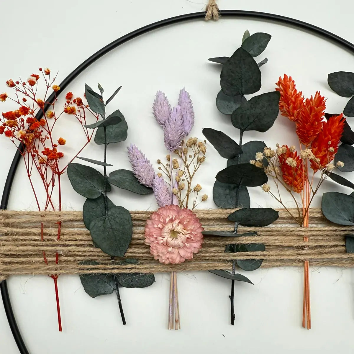 Couronne florale colorée